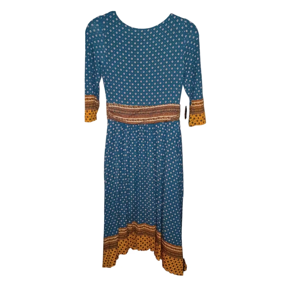 Maeve From Anthropologie Beloved Tie Front Midi Dress - Picture 11 of 11